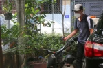 Phun hóa chất diệt muỗi tại một ổ dịch trên địa bàn quận Hải An, thành phố Hải Phòng. (Ảnh: Minh Thu/TTXVN)