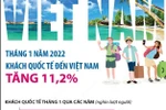 Tháng Một: Khách quốc tế đến Việt Nam tăng 11,2%