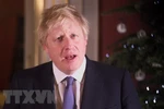 Thủ tướng Anh Boris Johnson phát biểu tại London. (Ảnh: AFP/TTXVN) 