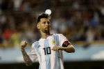Cầu thủ Lionel Messi ăn mừng sau khi ghi bàn thắng. (Nguồn: EPA/TTXVN)