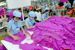 Đa số lao động ngành dệt may hưởng lương cao hơn lương tối thiểu vùng. (Ảnh minh họa: TTXVN)