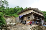 1.310 hộ dân ở Lào Cai đang trong vùng nguy hiểm do mưa lũ ảnh hưởng từ bão. (Ảnh: Võ Phương/Vietnam+)