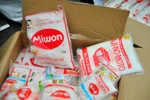 Những gói bột ngọt gắn mác Miwon, Ajinomoto thực chất là bột ngọt Trung Quốc được đối tượng làm giả. (Ảnh: Võ Phương/Vietnam+)