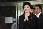 Cựu Thủ tướng Yingluck Shinawatra tại tòa án ở thủ đô Bangkok, Thái Lan ngày 21/7 vừa qua. (Ảnh: AFP/TTXVN)
