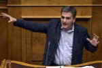 Bộ trưởng Tài chính Hy Lạp Euclid Tsakalotos. (Ảnh: AFP/TTXVN)