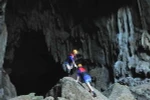 Hang Tối có chiều dài 5.258m thuộc Di sản Thiên nhiên thế giới Vườn Quốc gia Phong Nha-Kẻ Bàng, Quảng Bình. (Ảnh: Minh Đức/TTXVN)