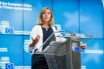 Đại diện cấp cao phụ trách chính sách an ninh và đối ngoại Liên minh châu Âu (EU) Federica Mogherini. (Ảnh: AFP/TTXVN) 