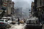 Cảnh đổ nát do giao tranh ở Mosul ngày 2/7. (Nguồn: AFP/TTXVN)