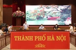 Ông Nguyễn Văn Phong, Phó Bí Thư Thành ủy Hà Nội chủ trì cuộc họp. (Ảnh: PV/Vietnam+)