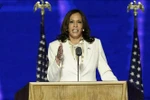 Bà Kamala Harris đã trở thành nữ Phó Tổng thống đầu tiên trong lịch sử hơn 200 năm của Hoa Kỳ. (Ảnh: AFP/TTXVN)