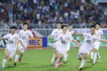 Cuộc đối đầu U21 Hoàng Anh Gia Lai và U21 Việt Nam đã diễn ra hấp dẫn đúng như kỳ vọng. (Ảnh: Minh Chiến/Vietnam+)