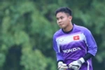 Thủ môn trẻ Thanh Tuấn đã rời U23 Việt Nam vào sáng nay. (Ảnh: Minh Chiến/Vietnam+)