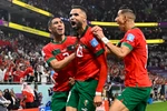 Maroc lập kỳ tích vào bán kết World Cup 2022. (Ảnh; AFP)