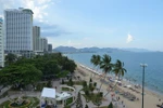 Bãi biển Nha Trang (Khánh Hòa). (Ảnh: Thanh Hà/TTXVN)