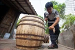 [Photo] Khám phá bí quyết làm trống của làng nghề Bình An