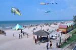 Bãi biển ở Bình Thuận. (Ảnh: Hồng Hiếu/Vietnam+)