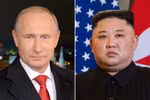 Nhà lãnh đạo Triều Tiên Kim Jong-un (phải) và Tổng thống Nga Putin. (Nguồn: Politico)