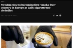 Thuỵ Điển sắp trở thành quốc gia không khói thuốc đầu tiên nhờ thuốc lá mới. (Nguồn: CBS News) 