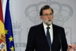 Thủ tướng Tây Ban Nha Mariano Rajoy phát biểu với báo giới tại Madrid. (Nguồn: AFP/TTXVN)