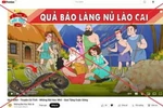 Thông tin bịa đặt về làng Nủ trên kênh Youtube “Những Bài Học Nhỏ.” (Ảnh: Mạnh Khánh/TTXVN)