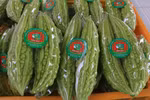 Mướp đắng (Khổ qua) đã qua sơ chế - đóng gói bao bì tại Hợp tác xã Rau an toàn xã Long Thuận, thuộc huyện Hồng Ngự, tỉnh Đồng Tháp. (Ảnh: Chương Đài/TTXVN)