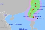 Vị trí và dự báo hướng di chuyển của bão Krathon. (Nguồn: Trung tâm Dự báo Khí tượng Thủy văn Quốc gia)