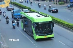Xe buýt điện. (Nguồn: TTXVN)