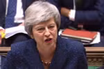 Thủ tướng Anh Theresa May phát biểu tại một phiên họp Hạ viện ở thủ đô London. (Nguồn: AFP/TTXVN)