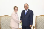 Thủ tướng Nguyễn Xuân Phúc tiếp bà Terresa Cristina Corrêa, Bộ trưởng Nông nghiệp, Chăn nuôi và Cung ứng Brazil. (Ảnh: Thống Nhất/TTXVN)
