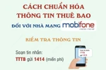 [Infographics] Cách chuẩn hóa thông tin thuê bao di động