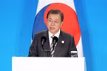 Tổng thống Hàn Quốc Moon Jae-in. (Ảnh: Yonhap/TTXVN)