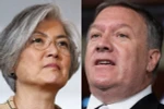 Ngoại trưởng Hàn Quốc Kang Kyung-wha (trái) và người đồng cấp Mỹ Mike Pompeo. (Nguồn: AP)