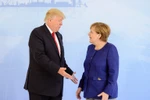  Tổng thống Mỹ Donald Trump (trái) và Thủ tướng Đức Angela Merkel. (Nguồn: AFP/TTXVN)