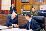 Tổng thống Nga Putin hội đàm với người đồng cấp nước chủ nhà Bashar al-Assad. (Nguồn: businesslive)