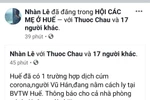 Bác bỏ thông tin dịch bệnh viêm phổi do virus corona xuất hiện tại Huế