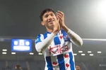 Đoàn Văn Hậu trong màu áo SC Heerenveen. (Ảnh: SC Heerenveen)