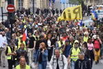 Phong trào 'Áo vàng' tham gia biểu tình tại thành phố Bordeaux, Pháp ngày 25/5/2019. (Ảnh: AFP/TTXVN)
