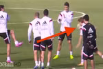 [Video] Gareth Bale sút bóng trúng mặt Modric trong buổi tập