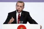 Tổng thống Thổ Nhĩ Kỳ Recep Tayyip Erdogan phát biểu tại Hội nghị thượng đỉnh G20 ở Antalya, Thổ Nhĩ Kỳ ngày 16/11. (Nguồn: AFP/TTXVN)
