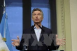 Tổng thống Argentina Mauricio Macri phát biểu trong một cuộc họp báo ở Buenos Aires. (Nguồn: THX/TTXVN)
