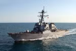 Tàu khu trục USS Ramage của Hải quân Mỹ. (Ảnh: AFP/TTXVN)