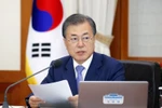 Tổng thống Hàn Quốc Moon Jae-in. (Ảnh: Yonhap/TTXVN)