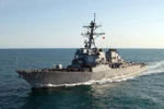 Tàu khu trục USS Ramage của Hải quân Mỹ. (Ảnh: AFP/TTXVN)