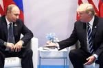 Tổng thống Mỹ Donald Trump (phải) và người đồng cấp Nga Vladimir Putin. (Nguồn: AFP/Getty Images)