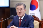 Tổng thống Hàn Quốc Moon Jae-in phát biểu trong cuộc họp tại Seoul, ngày 28/1/2019. (Nguồn: Yonhap/ TTXVN) 