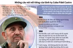 [Infographics] Những câu nói nổi tiếng của lãnh tụ Cuba Fidel Castro