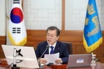 Tổng thống Hàn Quốc Moon Jae-in. (Nguồn: Yonhap/TTXVN)