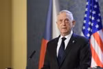 Bộ trưởng Quốc phòng Mỹ James Mattis trong cuộc họp báo tại Prague ngày 28/10/2018. (Nguồn: AFP/TTXVN) 
