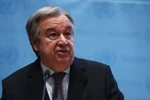 Tổng Thư ký Liên hợp quốc Antonio Guterres tại một sự kiện ở New York, Mỹ ngày 30/5. (Nguồn: AFP/TTXVN)