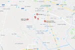 Khu vực xảy ra sự việc rò rỉ đường ống nước. (Nguồn: Google Maps) 